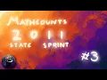 MATHCOUNTS 2011 State Sprint Question Problem 3 Quick Easy Solution Answer Explained