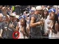 Josh Hart s wife gets revenge for Brunson and gives him a thumbs up at Parade