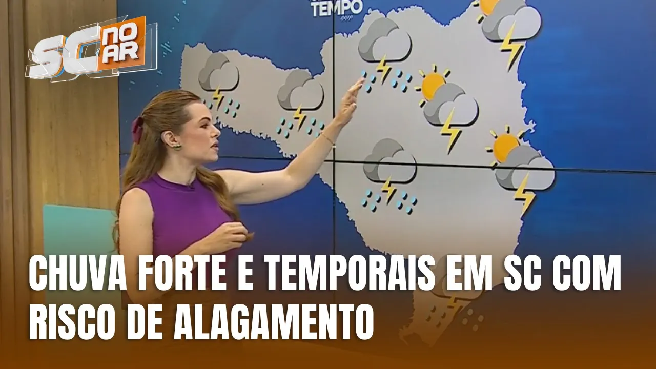 Central do Tempo - Chuva intensa e temporais fortes para esta terça e quarta-feira