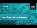 APA 6 reference lists Book chapters