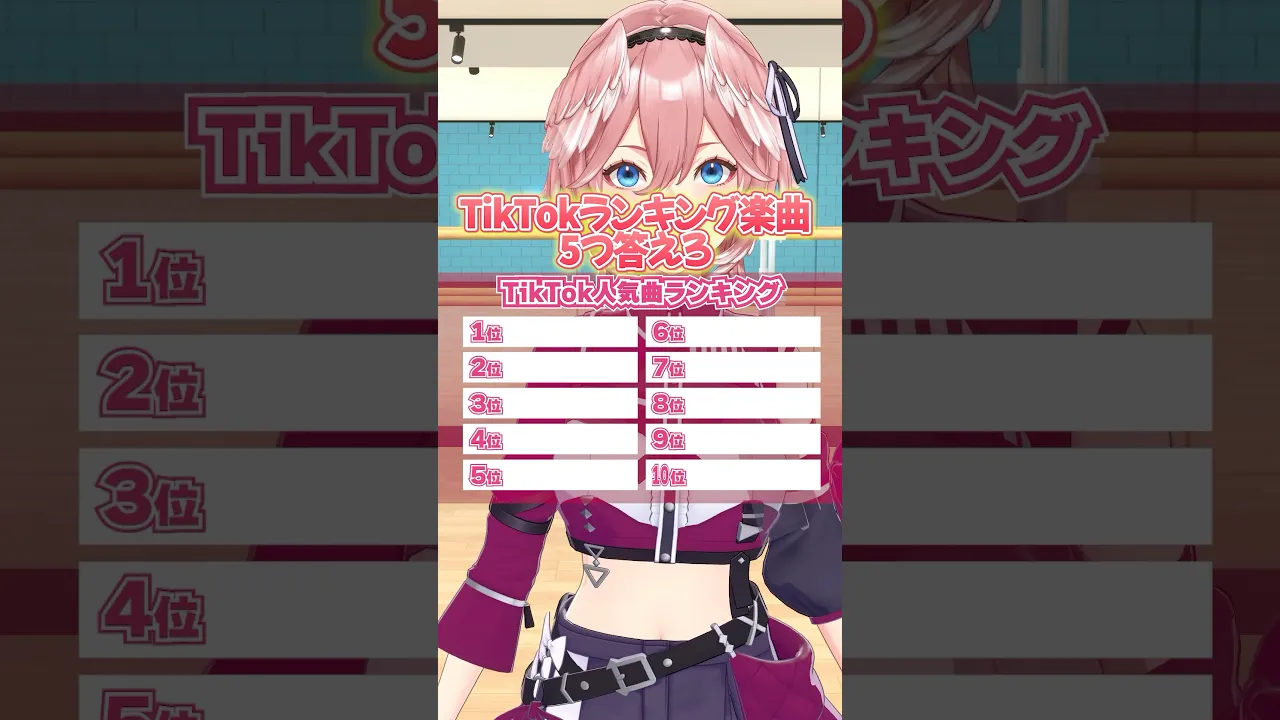 みんなは何個当てれた？最近の流行曲✨ #shorts #ホロライブ #hololive #鷹嶺ルイ #クイズ