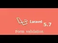 Laravel 5 7 tutorial form validation