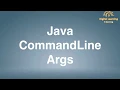 33 Java CommandLineArgs Online Training Download app from below link