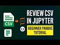 Review CSV Data in Python Jupyter Notebook Beginner Pandas Tutorial