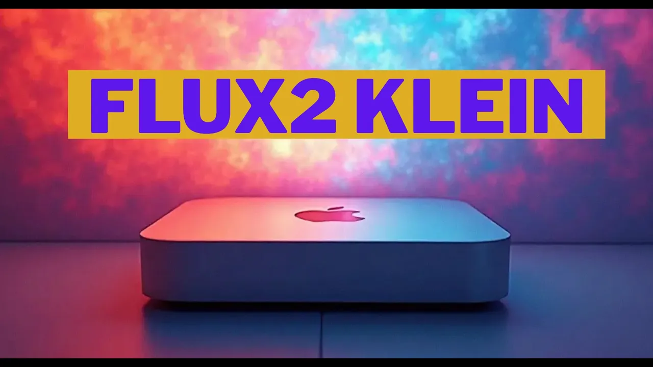 Flux2 Klein 4B running locally on Mac - Mac AI Tutorial Video Thumbnail