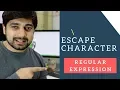 Escape Character in Regular Expression