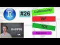 R Collinearity - VIF TOL