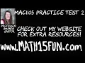 College Algebra MAC1105 Practice Test 2 Questions 1-5 2023