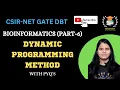DYNAMIC PROGRAMMING METHOD BIOINFORMATICS GATE DBT