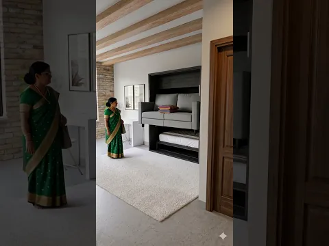 कम जगह में कमाल का सोफा बेड #shorts #smartdesign #home