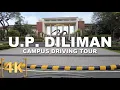 Driving Tour Inside U.P. Diliman, Quezon City | Since 1908 | Campus Tour | 4K | Philippines