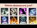 Which Element Represents You Fun Personality Quiz quizgalaxtopia