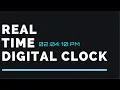 Real Time Digital Clock HTML CSS JAVASCRIPT WEB TUTORIALS