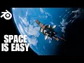 The Easiest Way to Make Space Scenes - Blender Tutorial