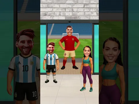 Quién se verá mejor detrás de la puerta? Messi o Ronaldo? Georgina será testigo.