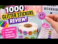 1000 Glitter Smiley Face Stickers Review Perfect Reward Stickers for Teachers Kids