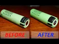 DIY turning flat top batteries into button tops