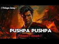 Telugu Song - Pushpa Pushpa| ( Slowed + Reverb ) |Nakash Aziz,Deepak Blue|Rockstar Devi Sri Prasad