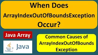 When ArrayIndexOutOfBoundsException will occur Java Array ArrayIndexOutOfBoundsException