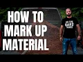 How To Mark Up Landscaping Material