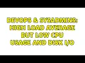 DevOps SysAdmins High load average but low CPU usage and disk