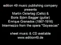 E. Granados, Intermezzo, Goyescas, M. Ostertag & B. Bagger