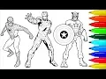 Spiderman Wolverine Iron Man Coloring Book Colouring Pages for Kids with Colored Markers