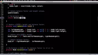 AVL tree source code