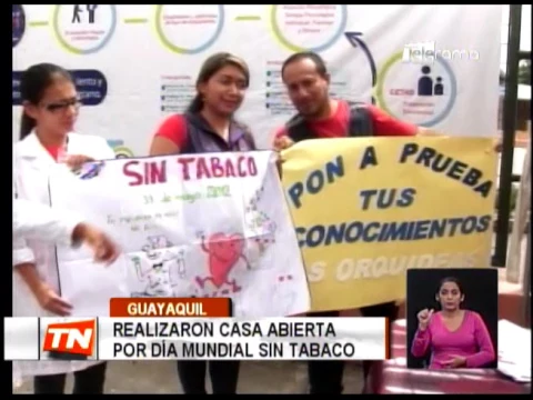 Realizaron casa abierta por día mundial sin tabaco
