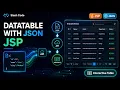 How to use Datatable in JSP and JSON