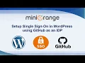 GitHub Single Sign-On SSO GitHub SSO Login into WordPress with OAuth OpenID Connect Plugin