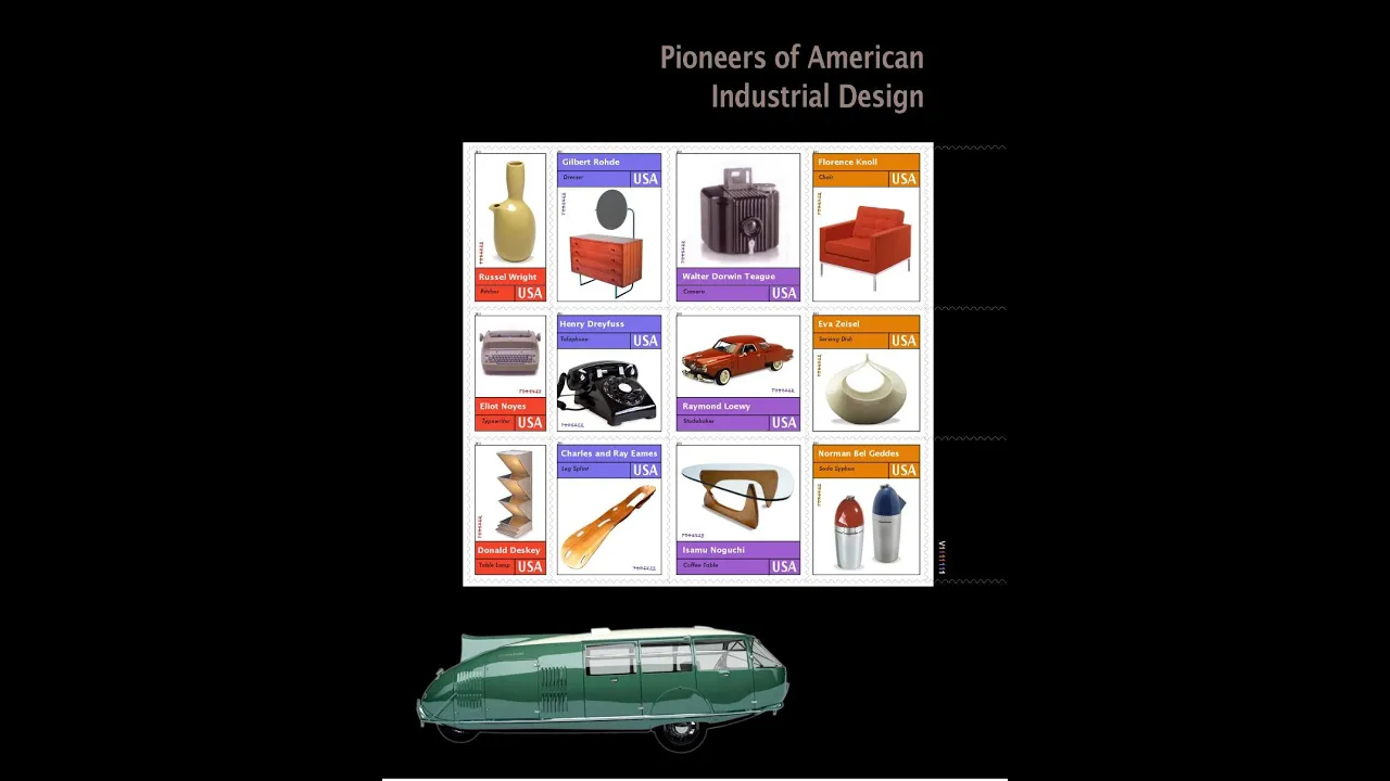 Pioneers of Industrial Design Stamps, my way...
