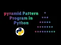 pyramid pattern program in python
