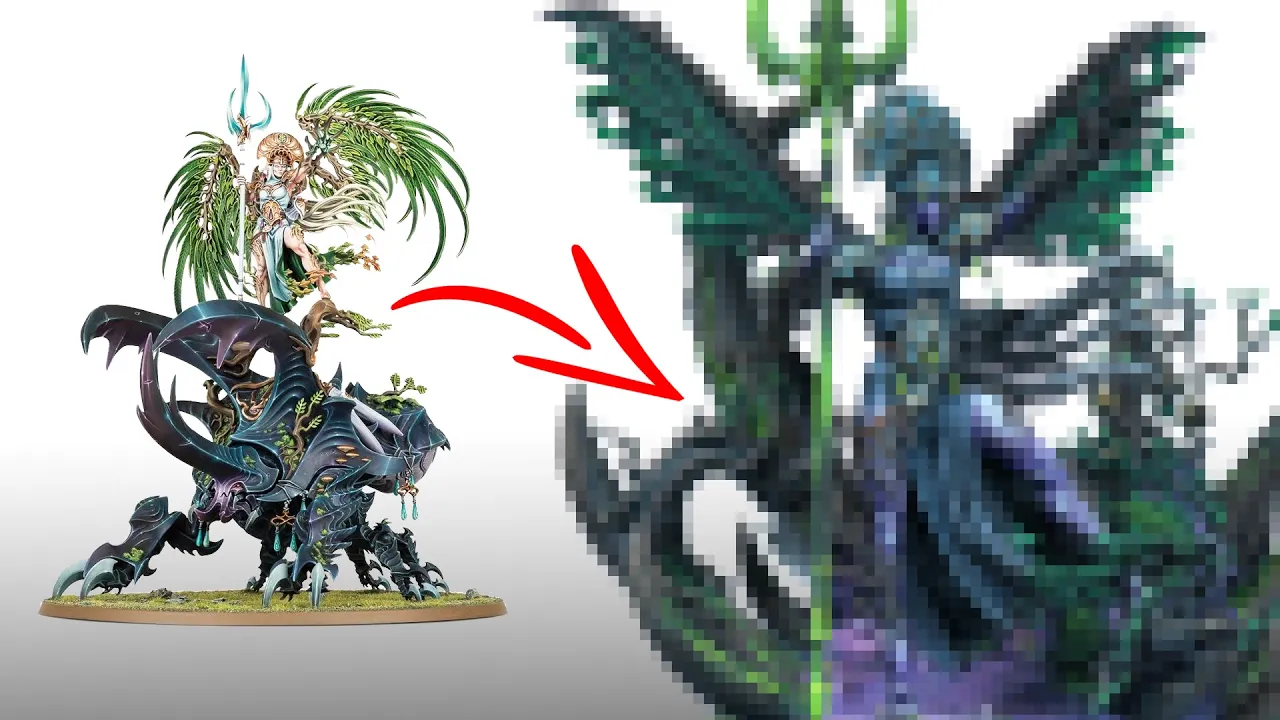 Kitbashing a NURGLE CORRUPTED Alarielle - Nurgle Corrupted Sylvaneth Army