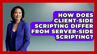 How Does Client-Side Scripting Differ From Server-Side Scripting JavaScript Toolkit News