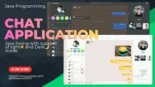 Chat Application UI swing design demo