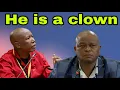 Lagu Julius Malema calls Brown Mogotsi a Clown who needs help in the head.