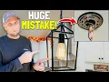 Avoid These VERY Common DIY Mistakes When Installing Light Fixtures