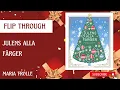 FLIP THROUGH NEW Julens alla farger by Maria Trolle All the Colors of Christmas Coloring Book