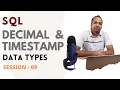 SQL session 9 A few more Datatypes Trendytech