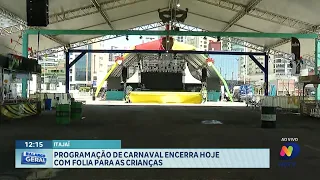 Itajaí encerra Carnaval com atrações para toda família