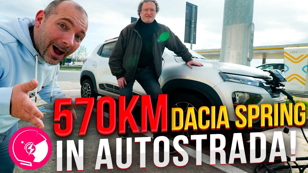 Dacia Spring in autostrada: come affrontare 520 km con la ricarica Type 2