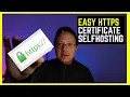 HOW TO CREATE AN HTTPS certificate self-signed with mkcert for your LAN instead Letsencrypt TUTORIAL
