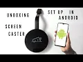 SCREEN CASTER - UNBOX AND SET UP FOR ANDROID 9 ABOVE