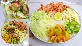 LEBIH ENAK DARI RUJAK !! PEDAS, MANIS, ASIN, ASAM, GURIH JADI SATU, RESEP SOMTAM PETIS NO KECAP IKAN