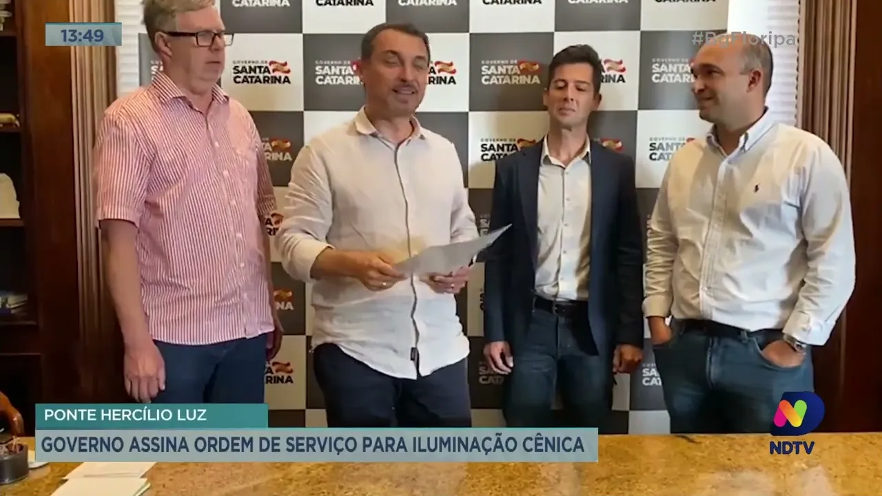 Iluminação cênica na ponte Hercílio Luz será instalada nas próximas semanas