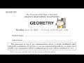 June 2022 Geometry Regents Review Part 1 Multiple Choice Questions 1-24