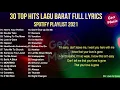 Download Lagu 30 TOP HITS INDONESIA  LAGU BARAT AGUSTUS FULL LYRICS   SPOTIFY PLAYLIST 2021