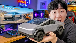 Yejun's Cyber Truck Block Toy Assembly with Car Game Play