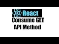 React js 7 Consume GET API method from react App